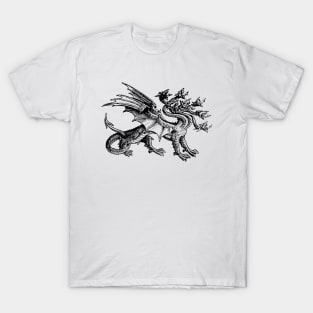 Medieval Heraldic Hydra T-Shirt